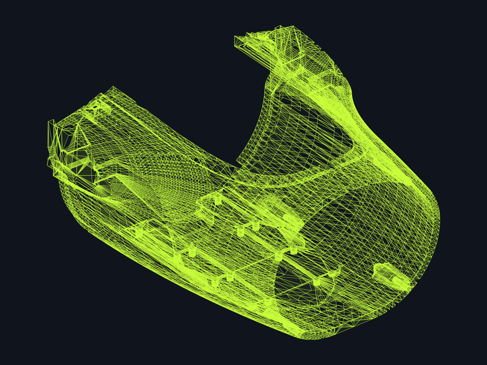 Isometric CAD render — Fuselage Section 1 · BW-C45-DWG-002