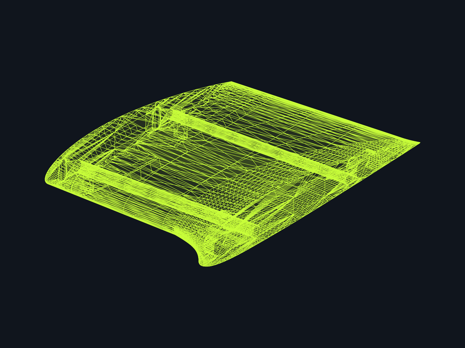 Isometric CAD render — Left Wing Section 1 · BW-C45-DWG-003